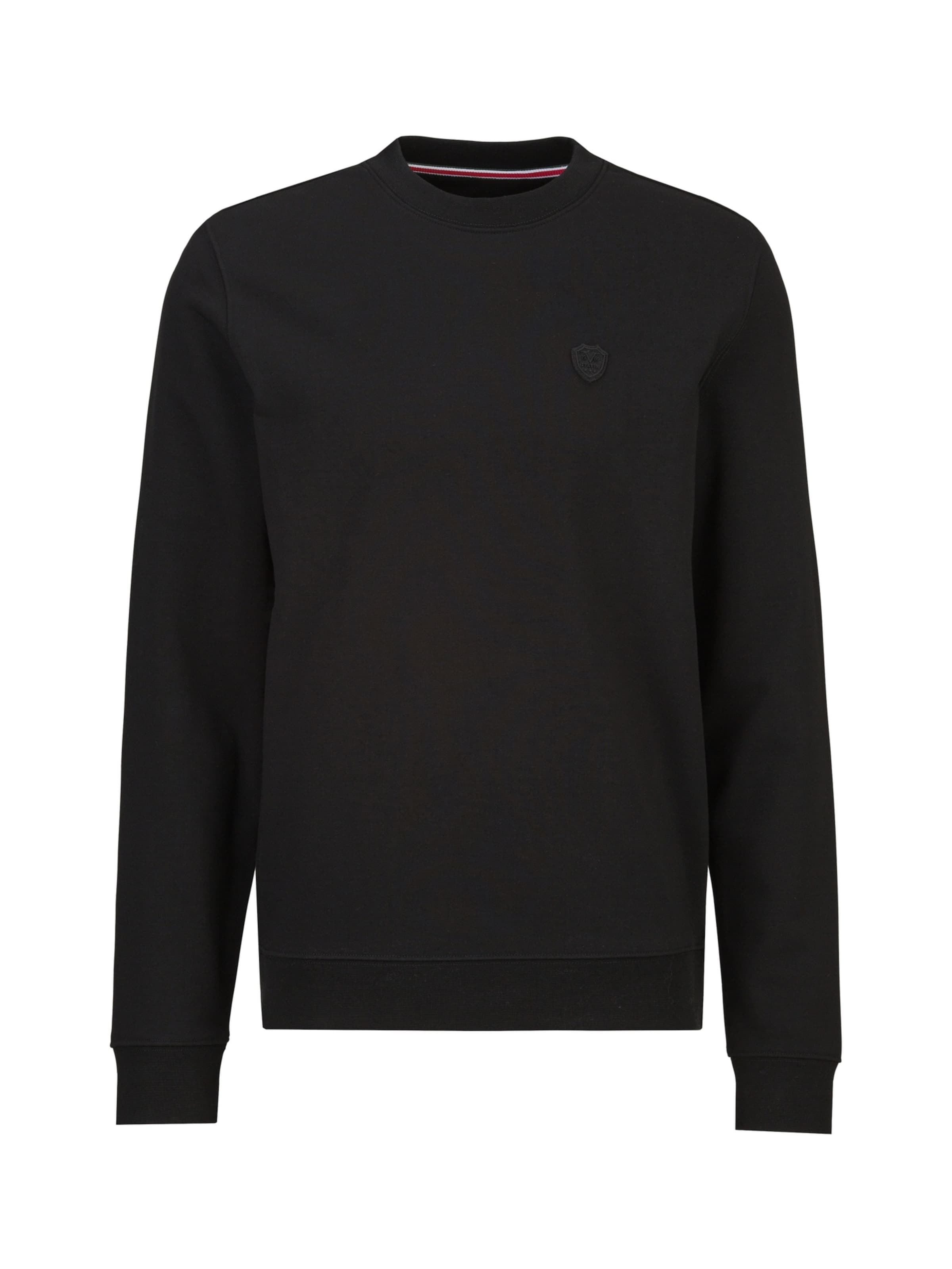 19V69 ITALIA Sweatshirt 'Nico' in Zwart: voorkant