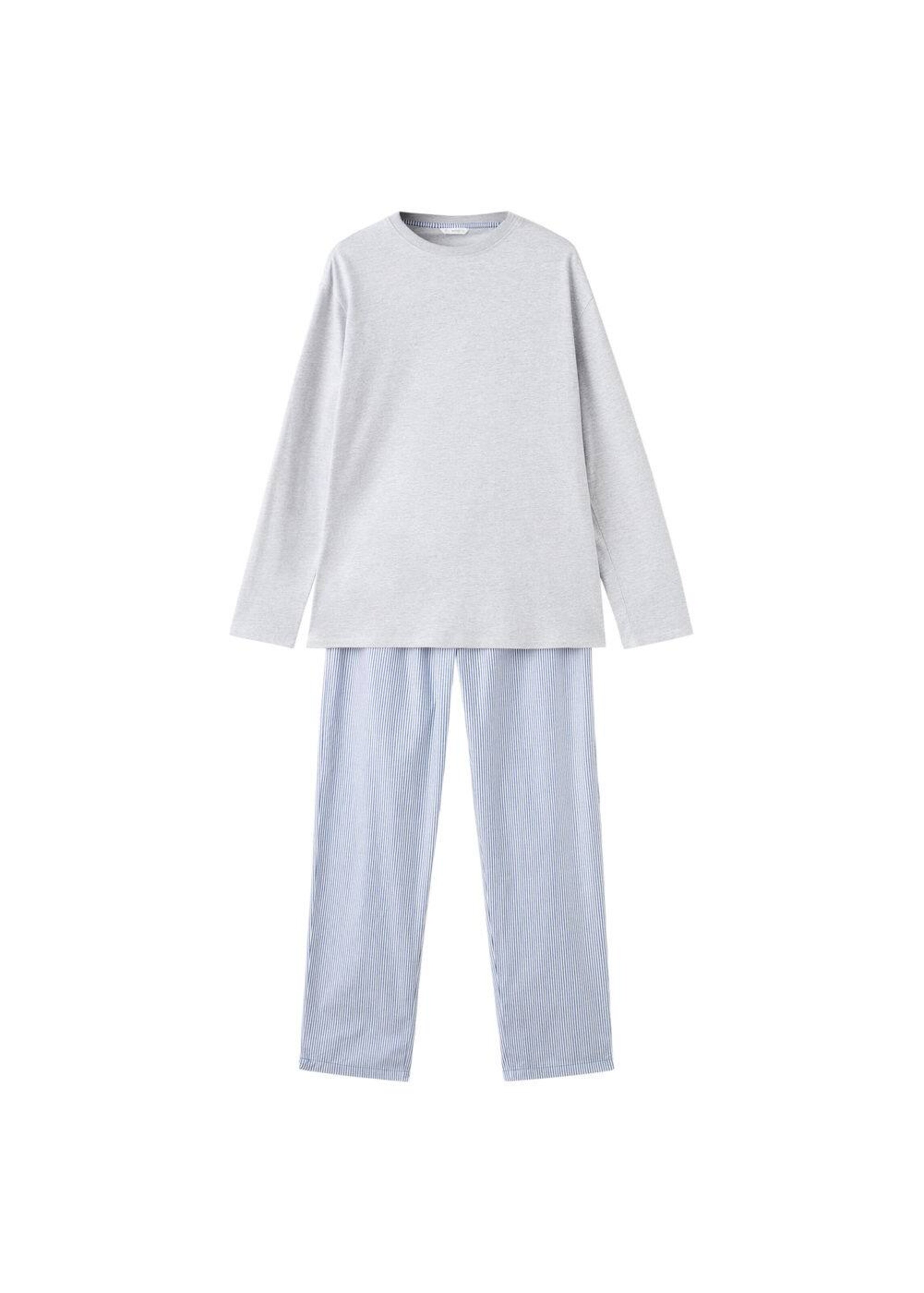 MANGO TEEN Pajamas in Grey: front