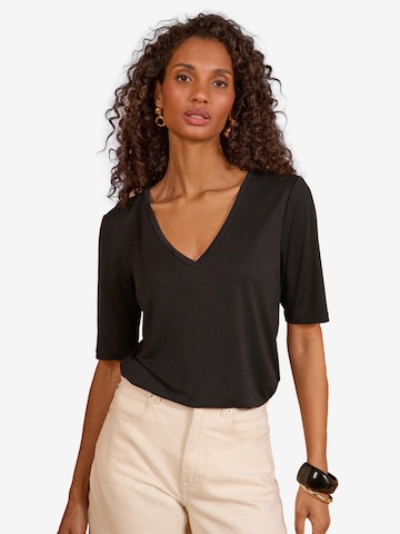 love & roses Μπλουζάκι σε μαύρο: μπροστά