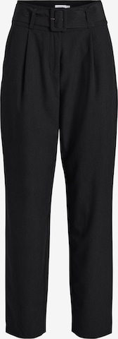 VILA Regular Pleat-Front Pants 'BILYANA' in Black