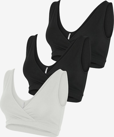 MAMALICIOUS Grudnjak 'MLMelisa' u crna / bijela, Pregled proizvoda
