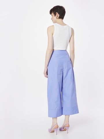 3.1 Phillip Lim Wide leg Bandplooibroek in Lila