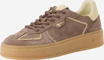 Baskets basses Tamaris en marron : devant