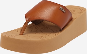 ROXY T-Bar Sandals 'SUNSET DREAMS' in Brown: front