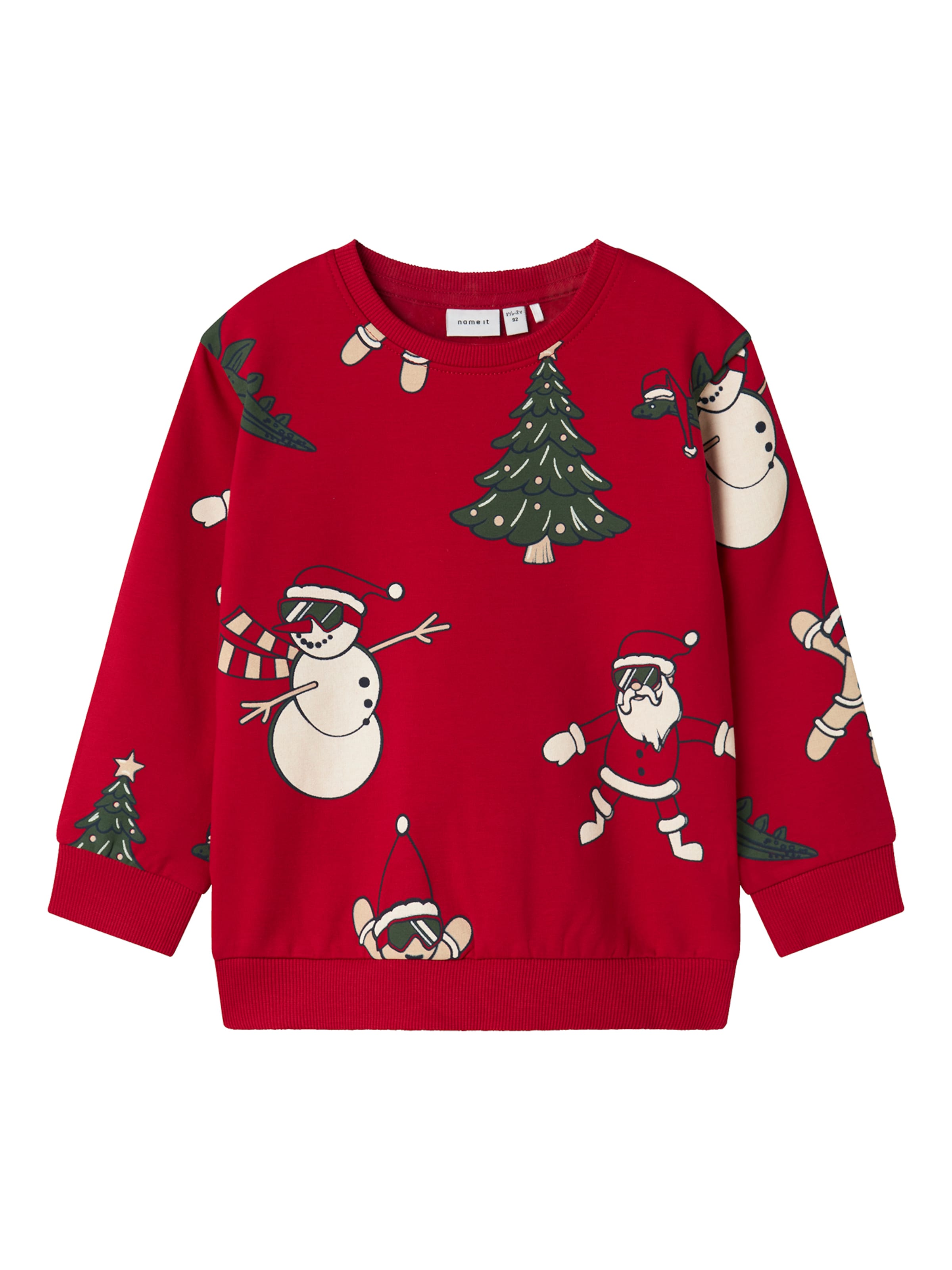 Sweat 'NMMROKA' NAME IT en rouge : devant