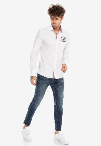 Redbridge Regular Fit Hemd 'Pomona' in Weiß