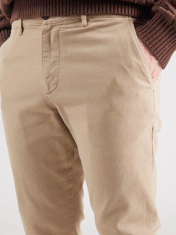 SELECTED HOMME Slim fit Chino Pants 'MILES' in Beige