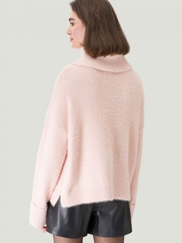 zero Pullover mit Rollkragen in Pink