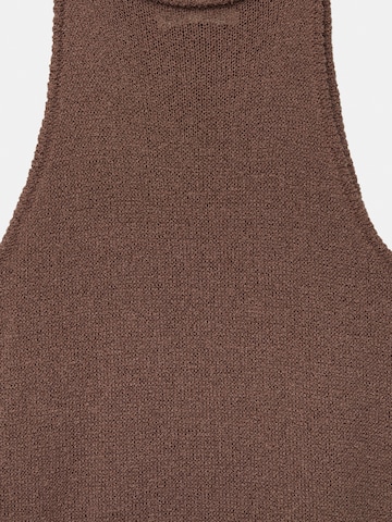 Rochie tricotat de la Pull&Bear pe maro
