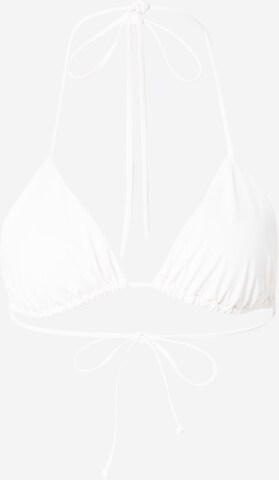 A LOT LESS Triangle Bikini Top 'Cassidy' in White: front