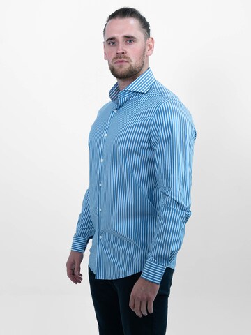 Vercate Slim Fit Businesshemd 'No. 6' in Blau