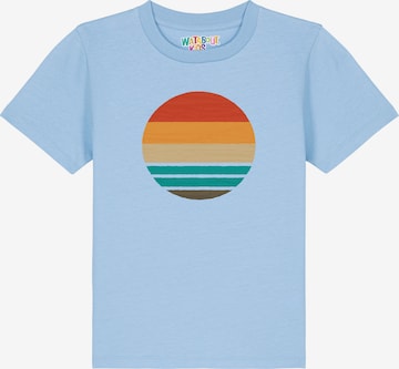 watabout.kids Shirt 'Retro Sunset Ocean' in Blue: front