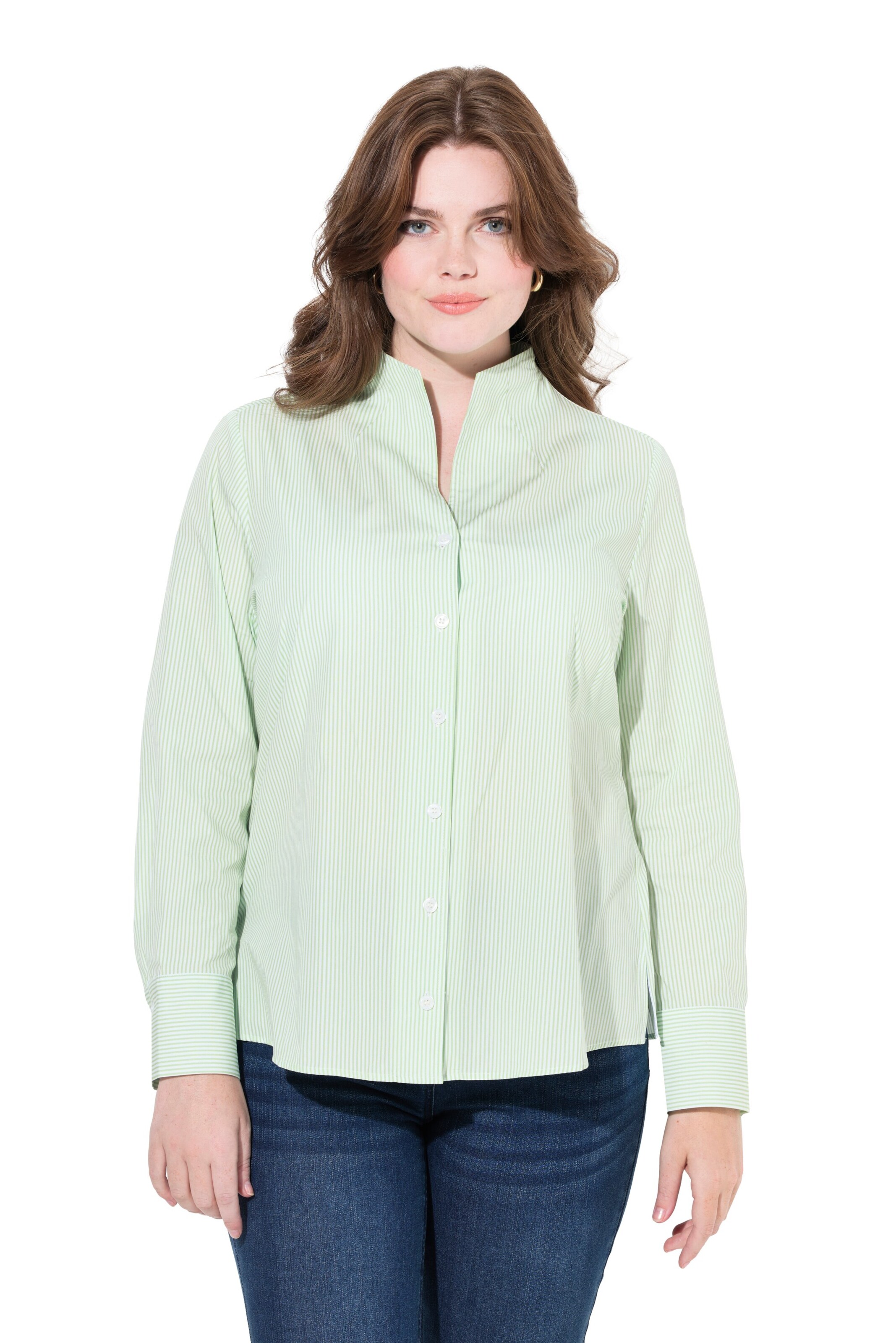 Ulla Popken Bluse in Grün: Vorderseite