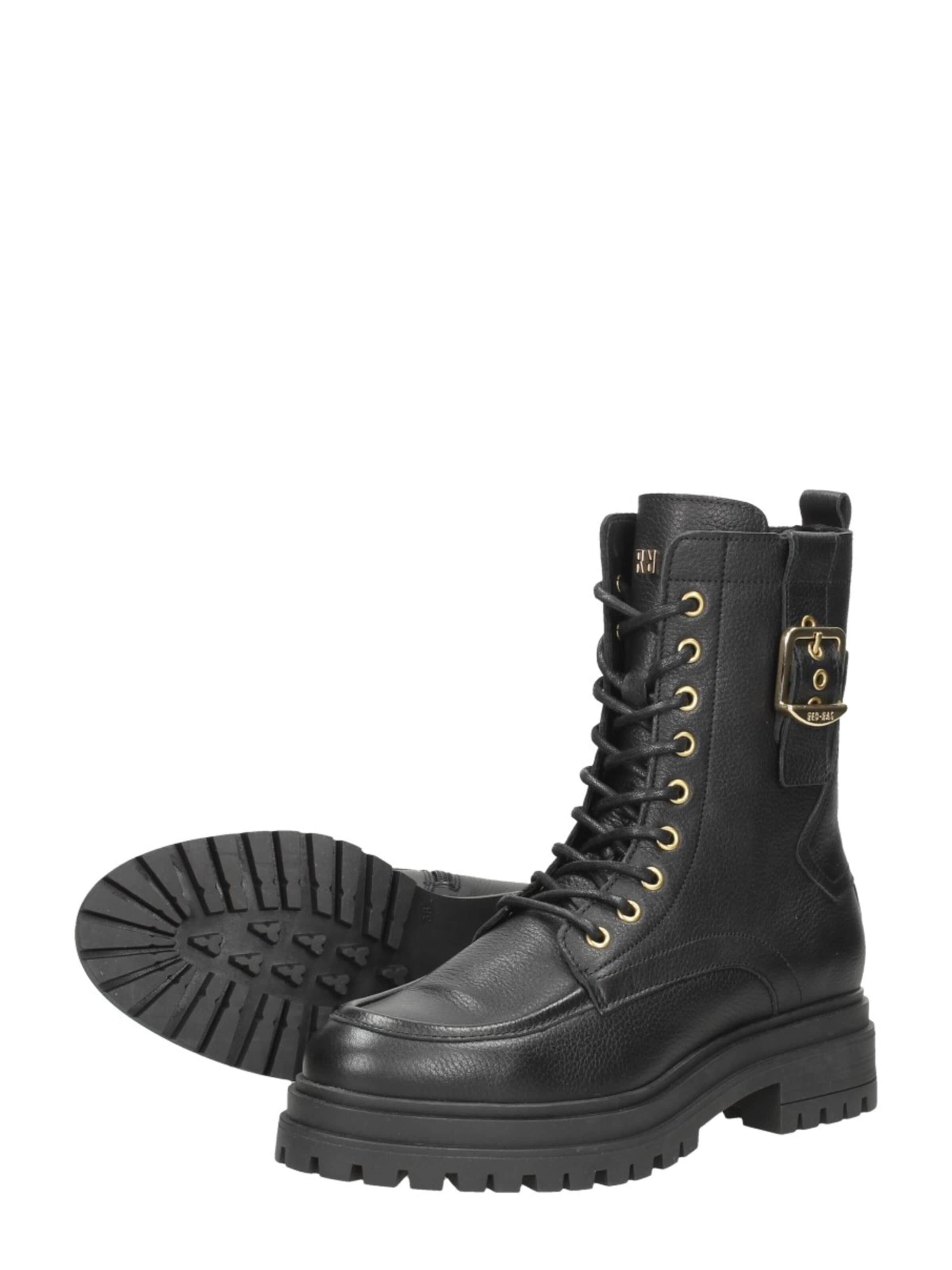 Red-Rag Boots 'Veterschoenen Hoog' in Black
