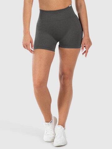 Smilodox Slimfit Shorts 'Priska' in Grau: Vorderseite