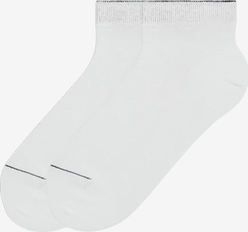 Von Jungfeld Socken 'Classic' in Weiß: Vorderseite