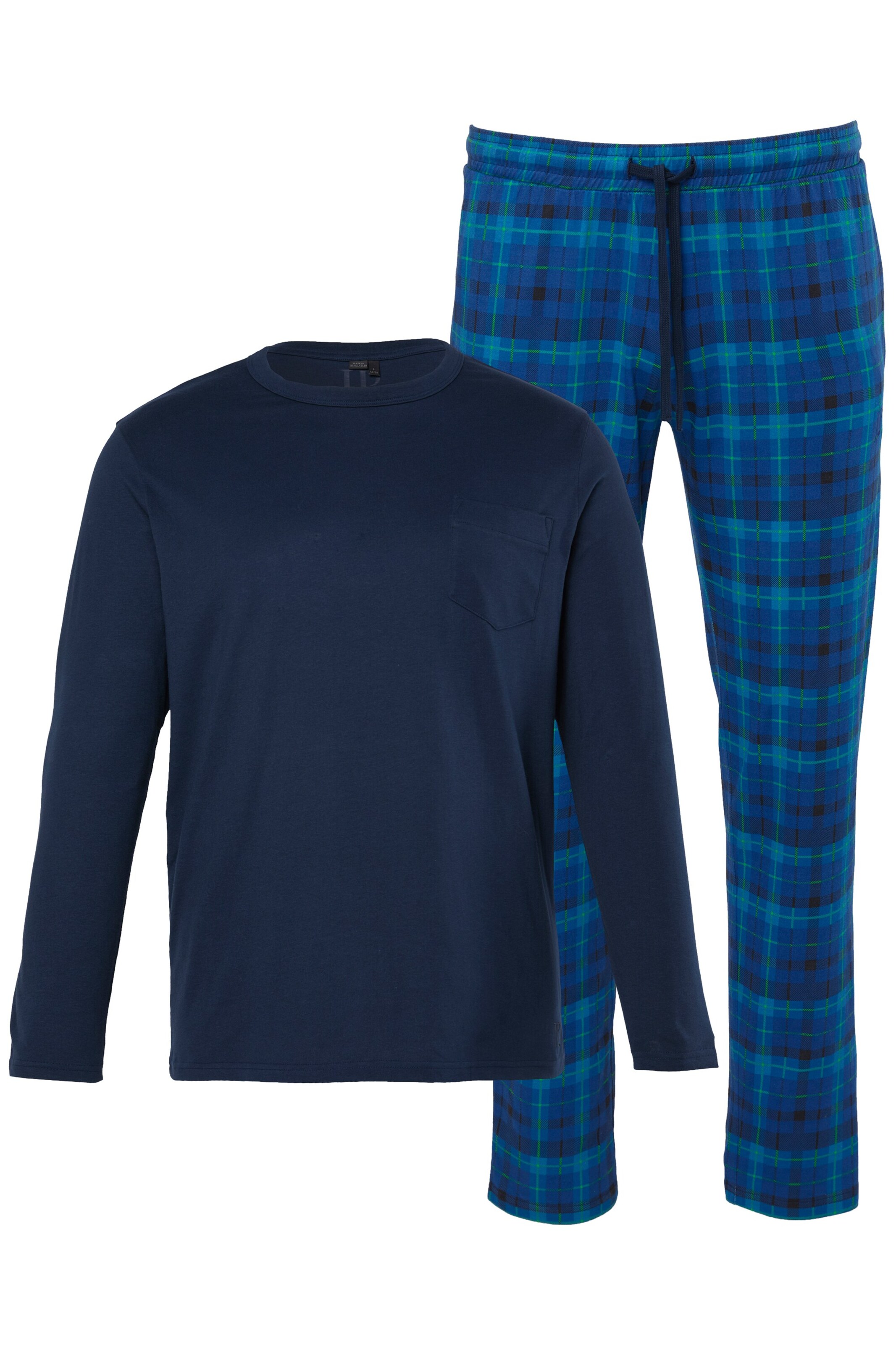 JP1880 Pyjama in Blau: Vorderseite