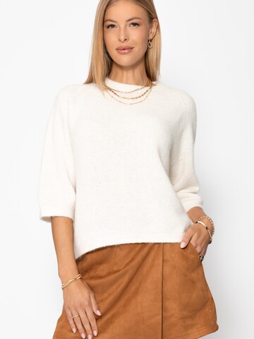 SASSYCLASSY Pullover‌‌‌‌‌‌‌‌‌‌ in Weiß: Vorderseite