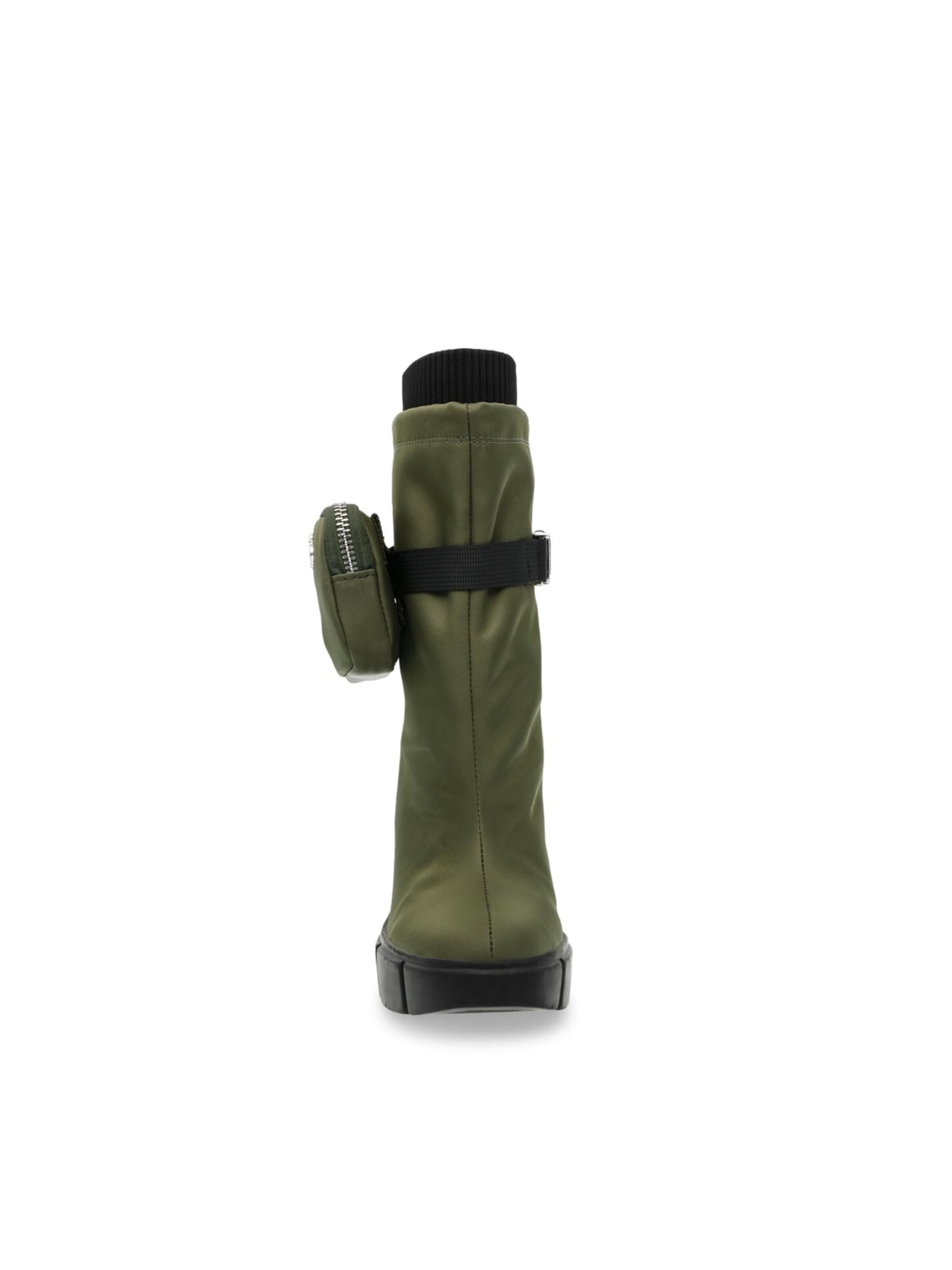 STEVE MADDEN Støvler 'RISEUP OLIVE GREEN' i grøn