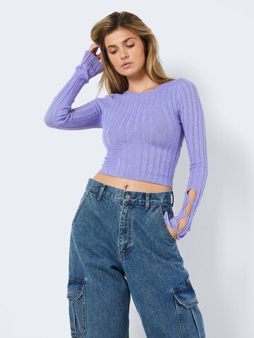 Noisy may Sweater 'Frey' in Purple: front