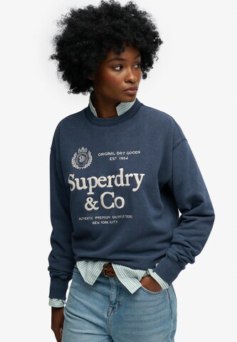 Superdry & Co Sweatshirt in Blau: Vorderseite