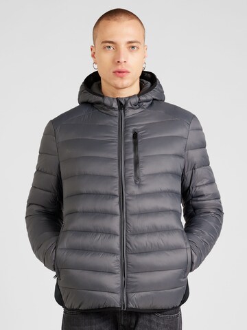 Champion Authentic Athletic Apparel Jacke in Grau: Vorderseite