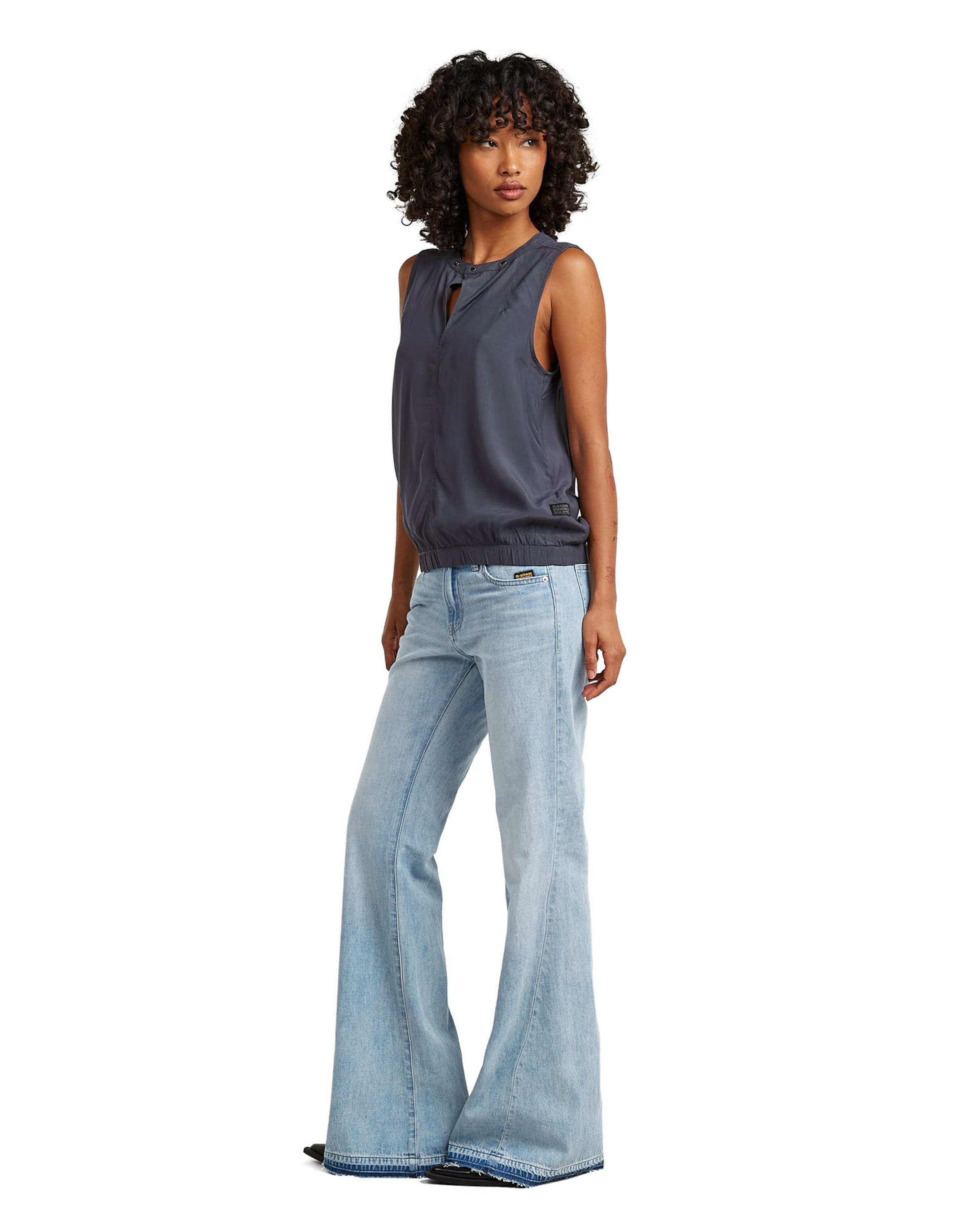 G-STAR Shirt 'Sleeveless Top' in Grey