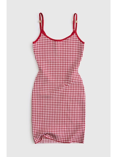 GUESS Kleid in 34 in rot / weiß, Produktansicht