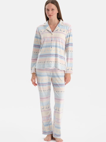 Dagi Пижама в Бежевый: спереди