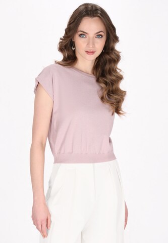 DreiMaster Klassik Футболка 'Classic Look' в Ярко-розовый: спереди