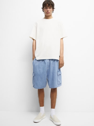 Pull&Bear Loosefit Cargo farmer - kék