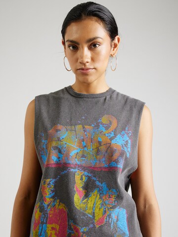 TOPSHOP - Top 'Pink Floyd' em cinzento