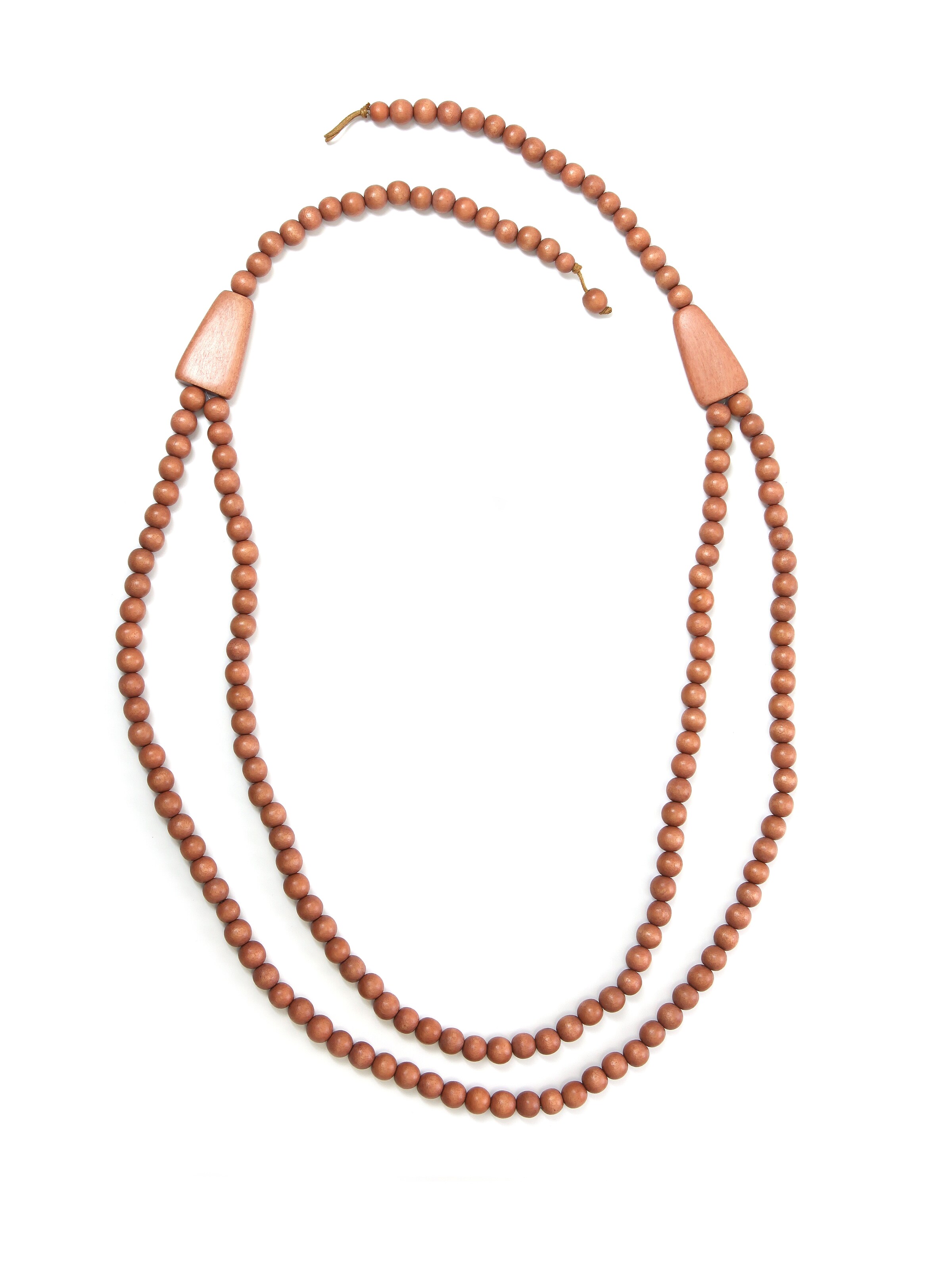 COLLEZIONE ALESSANDRO Necklace 'Gina' in Brown: front