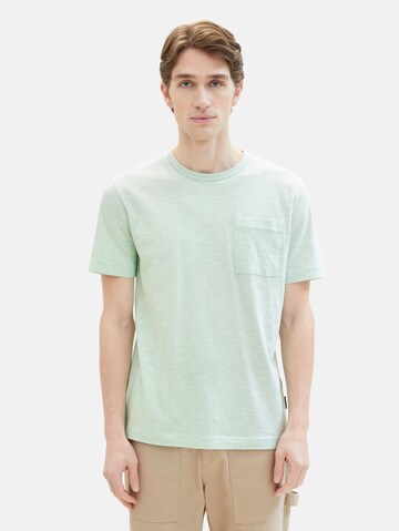 T-Shirt TOM TAILOR en vert : devant