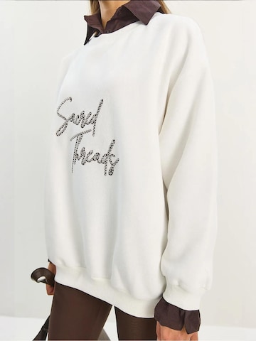 Bianco Lucci Sweatshirt in White