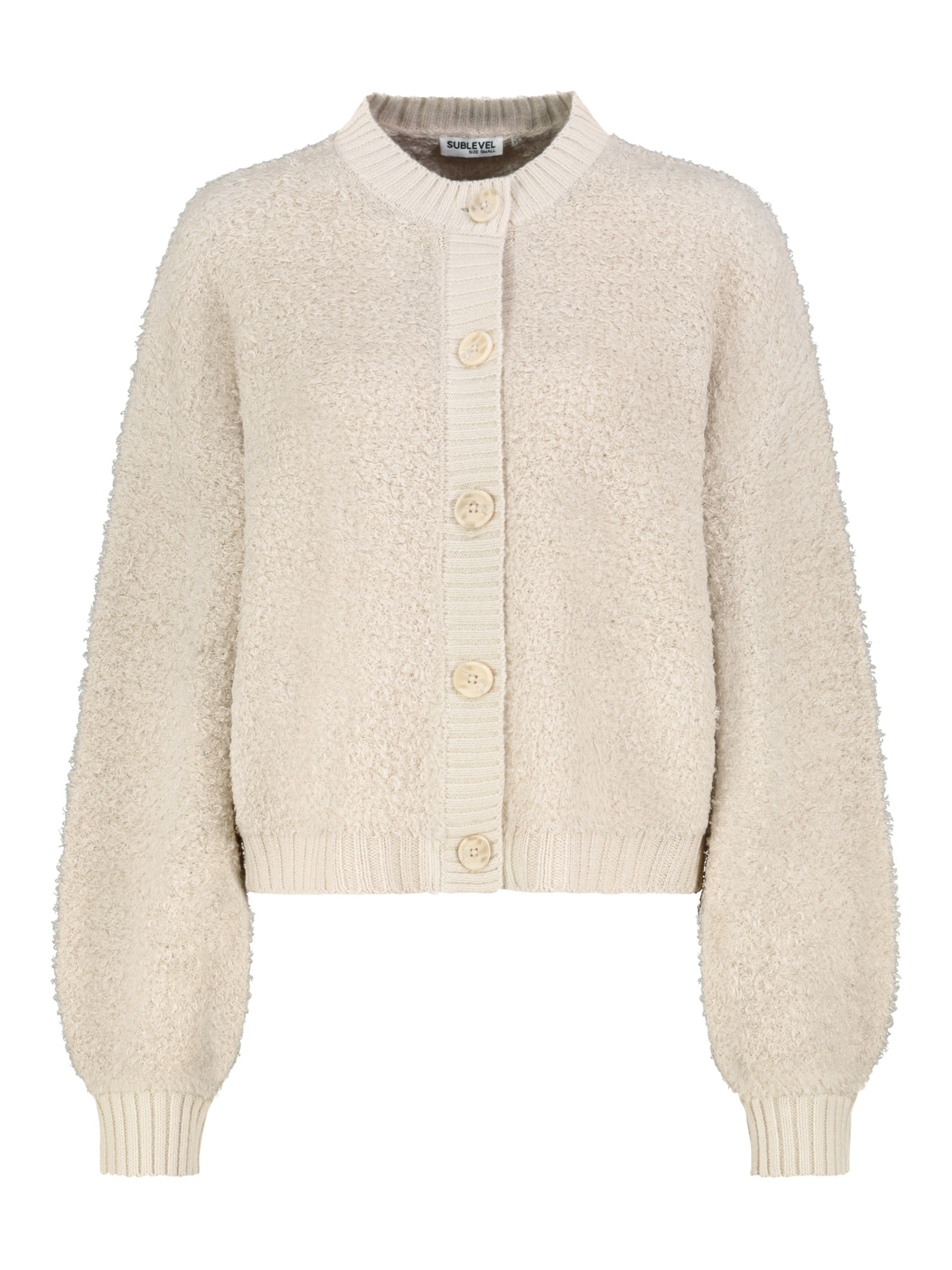 Sublevel Knit Cardigan in Beige: front