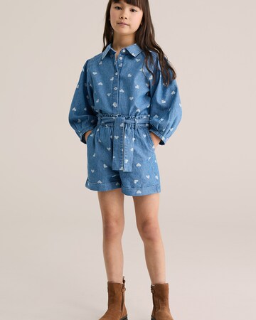 WE Fashion Regular Панталон в синьо: отпред