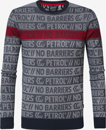 Petrol Industries Sweater in Grey: front