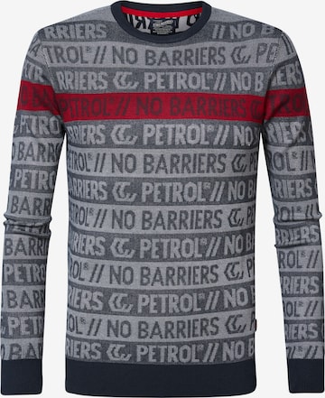 Petrol Industries Sweater in Grey: front