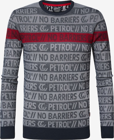 Petrol Industries Sweater in Navy / Grey / Red, Item view