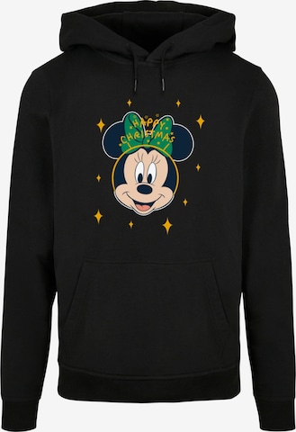 Sweat-shirt 'Minnie Mouse - Happy Christmas' ABSOLUTE CULT en noir : devant