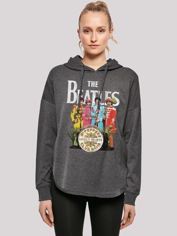 F4NT4STIC Sweatshirt 'The Beatles Band Sgt Pepper Black' in Grey: front