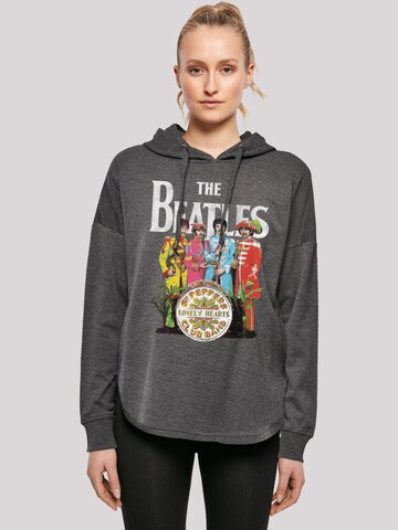 F4NT4STIC Sweatshirt 'The Beatles Band Sgt Pepper Black' in Grau: predná strana