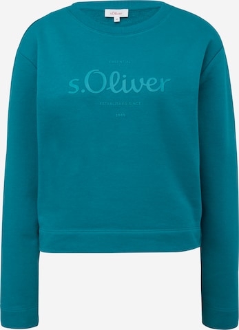 s.Oliver Sweatshirt i blå: forside