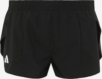 Slimfit Pantaloni sport 'ADIZERO' de la ADIDAS PERFORMANCE pe negru: față