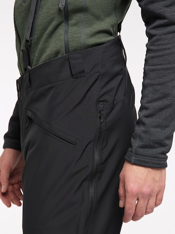 Haglöfs Slim fit Outdoor Pants 'Lumi Form' in Black