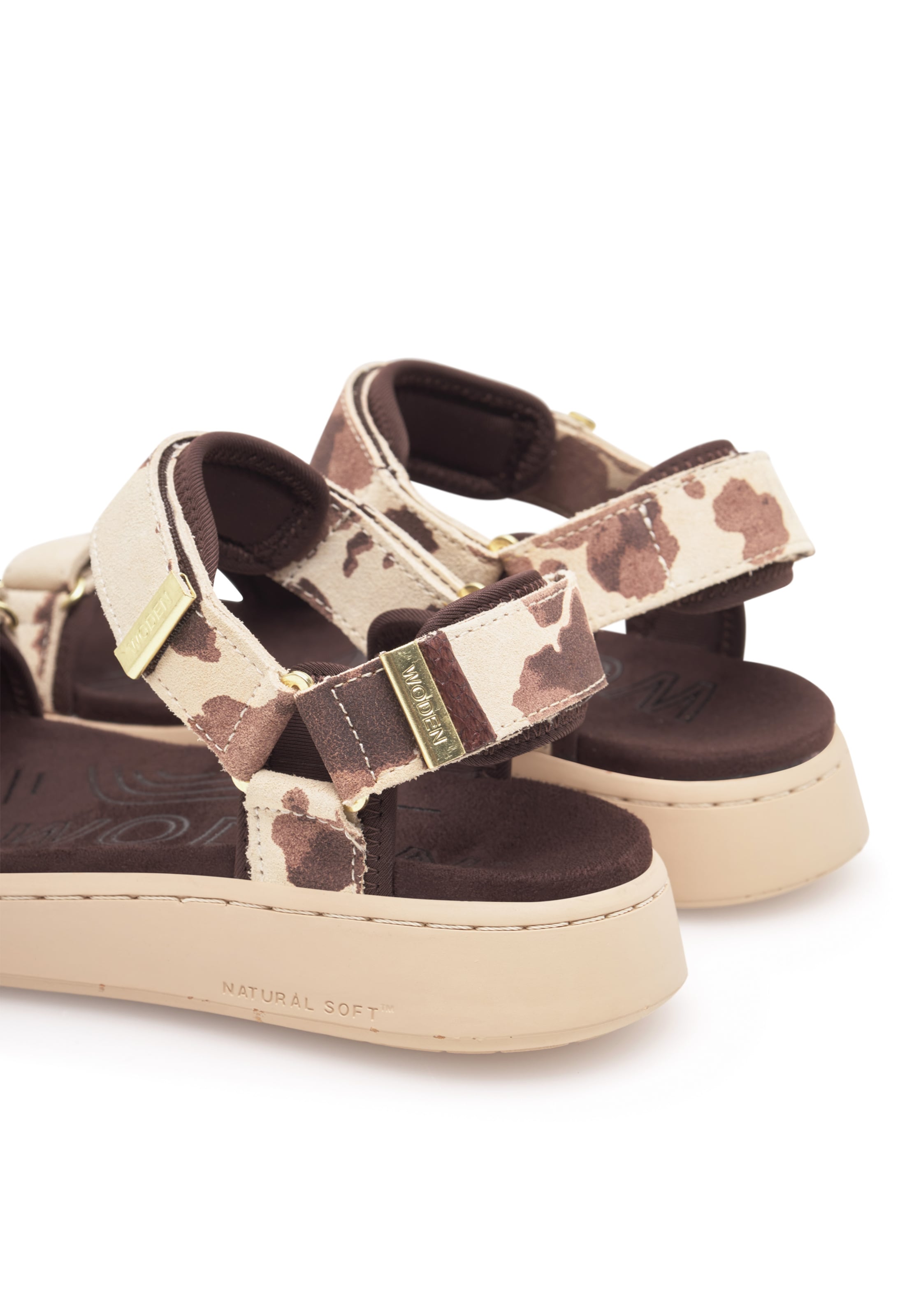 WODEN Sandals 'Line' in Brown