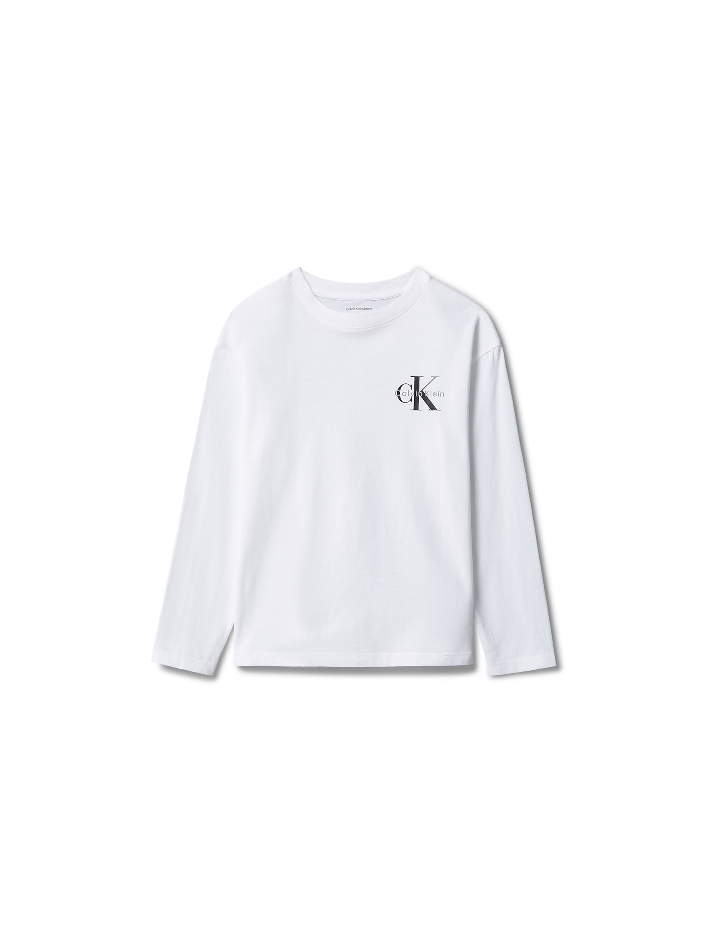 T-Shirt Calvin Klein Jeans en blanc : devant