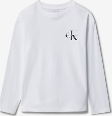 T-Shirt Calvin Klein Jeans en blanc : devant