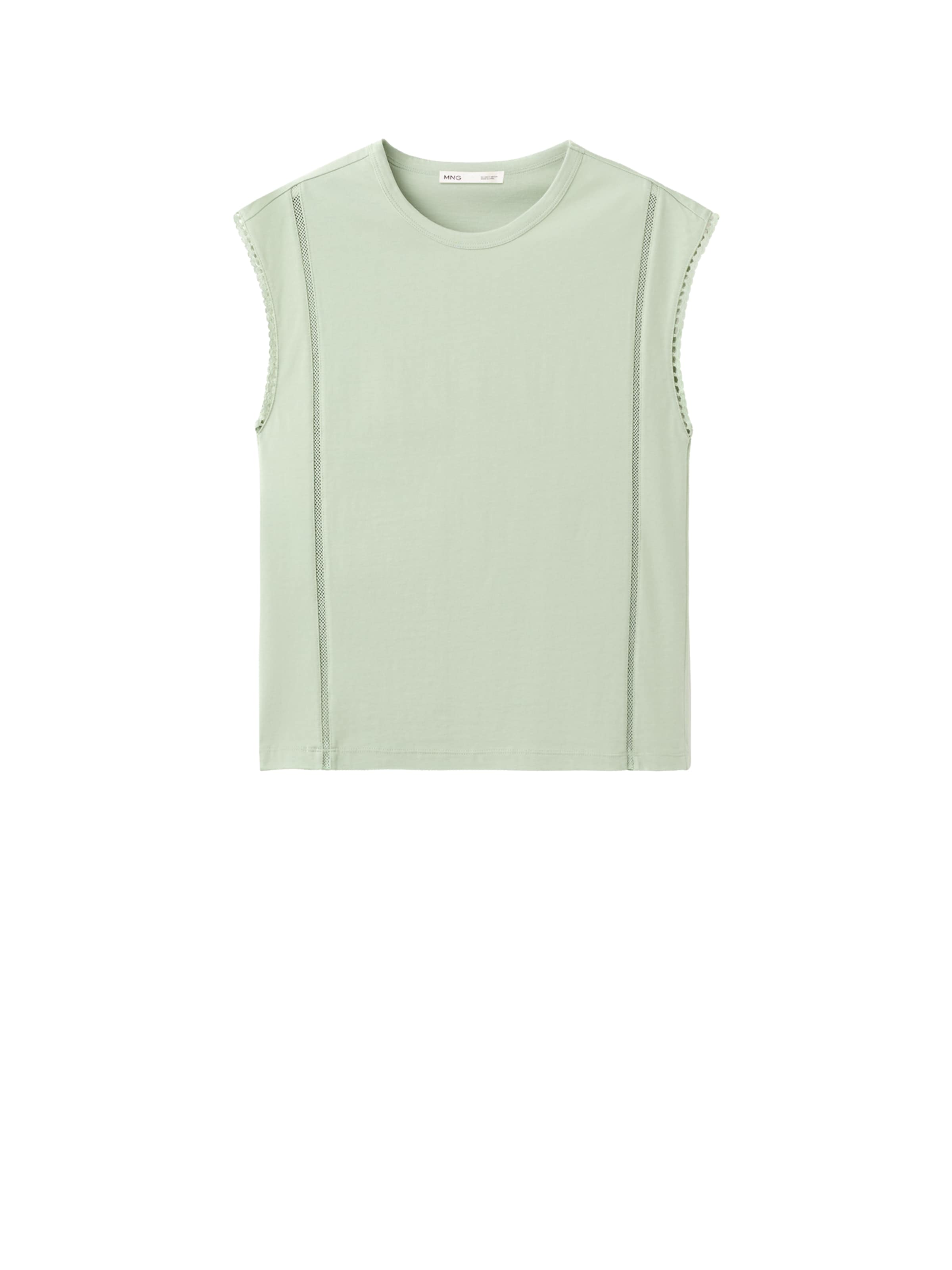 MANGO T-shirt 'MAREA' i grön: framsida